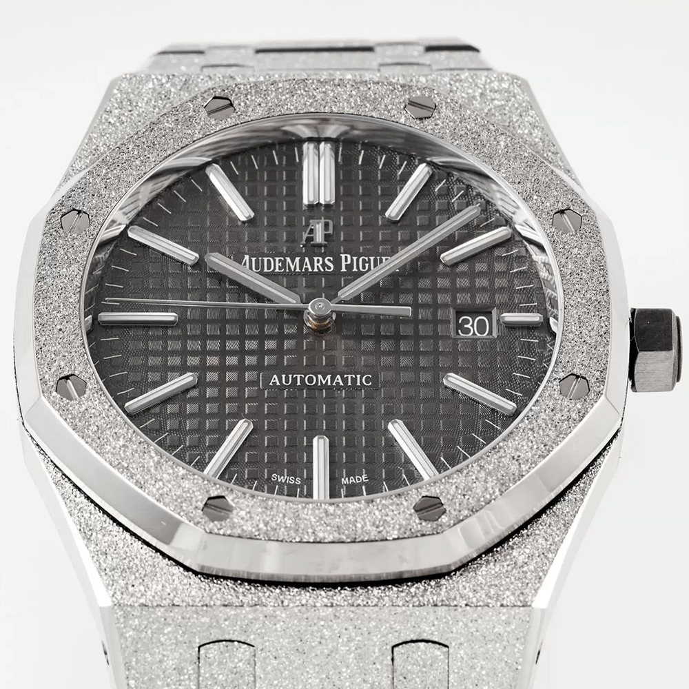 오데마피게 로얄오크 프로스트 그레이 다이얼 SS 브레이슬릿 41mm V3 15410