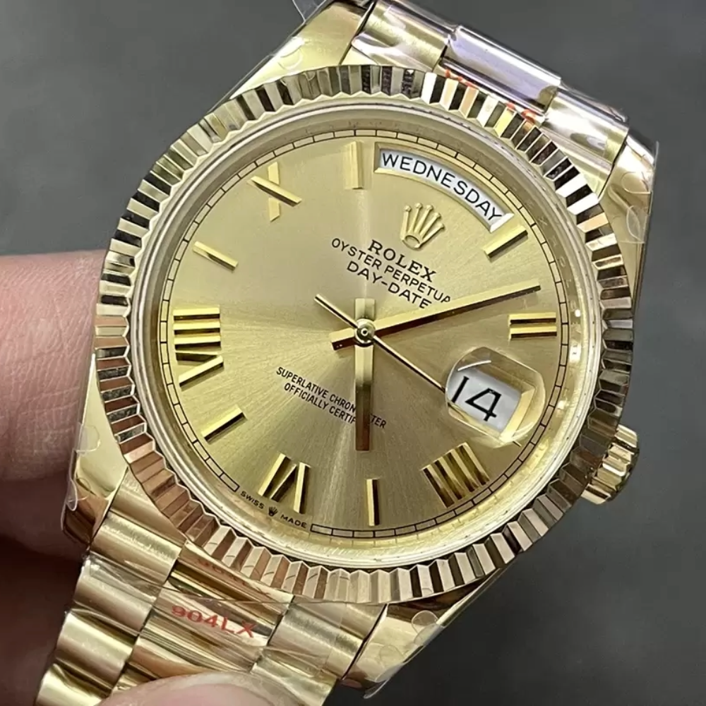 롤렉스 데이데이트 YG 로만 다이얼 금통 40mm V3(텅스텐 헤비 버전) 228238