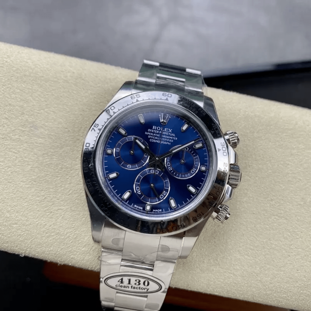 롤렉스 데이토나 크로노그래프 청판 다이얼 바인덱스 SS 브레이슬릿 40mm 116509