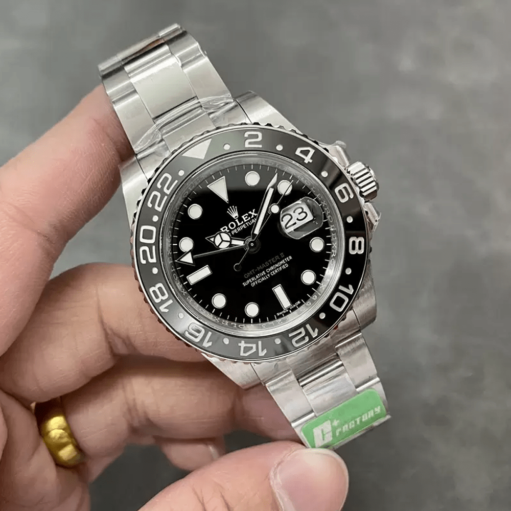 롤렉스 GMT 마스터2 블랙 다이얼 오이스터 브레이슬릿 40mm 116710LN