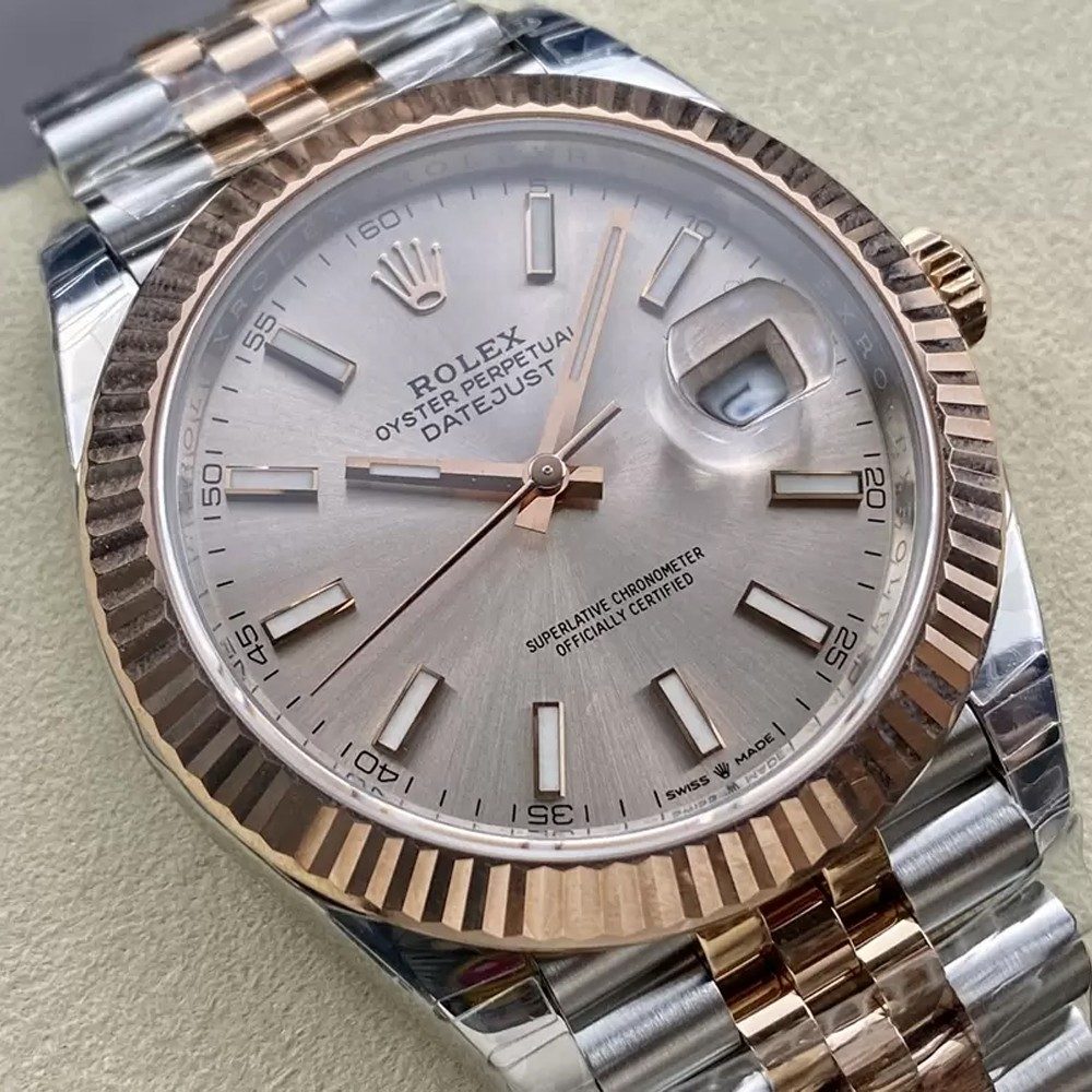 롤렉스 데이저스트 로즈골드 다이얼 바인덱스 RG 콤비 쥬빌레 41mm 126331