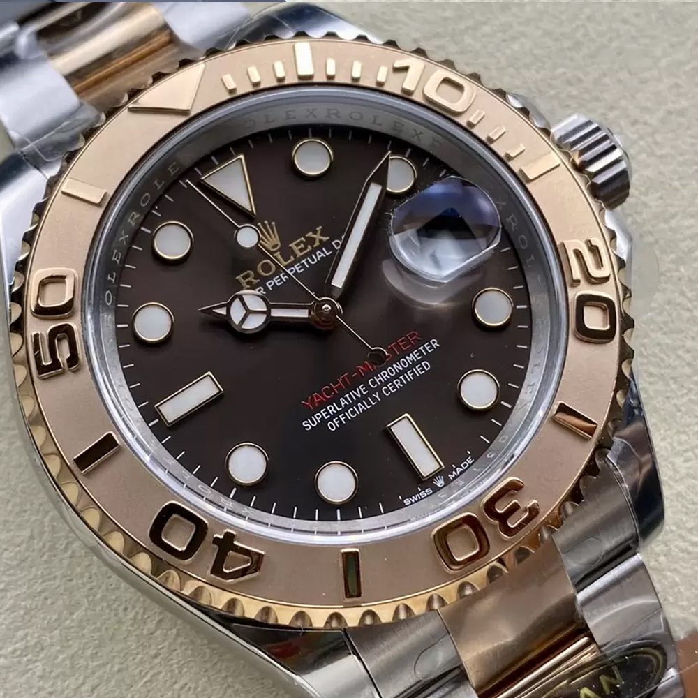 롤렉스 요트마스터 브라운 다이얼 로즈골드 콤비 40mm 126621