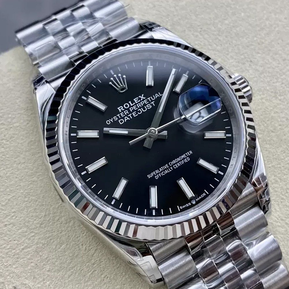 롤렉스 데이저스트 검판 다이얼 바인덱스 SS 쥬빌레 36mm 126234