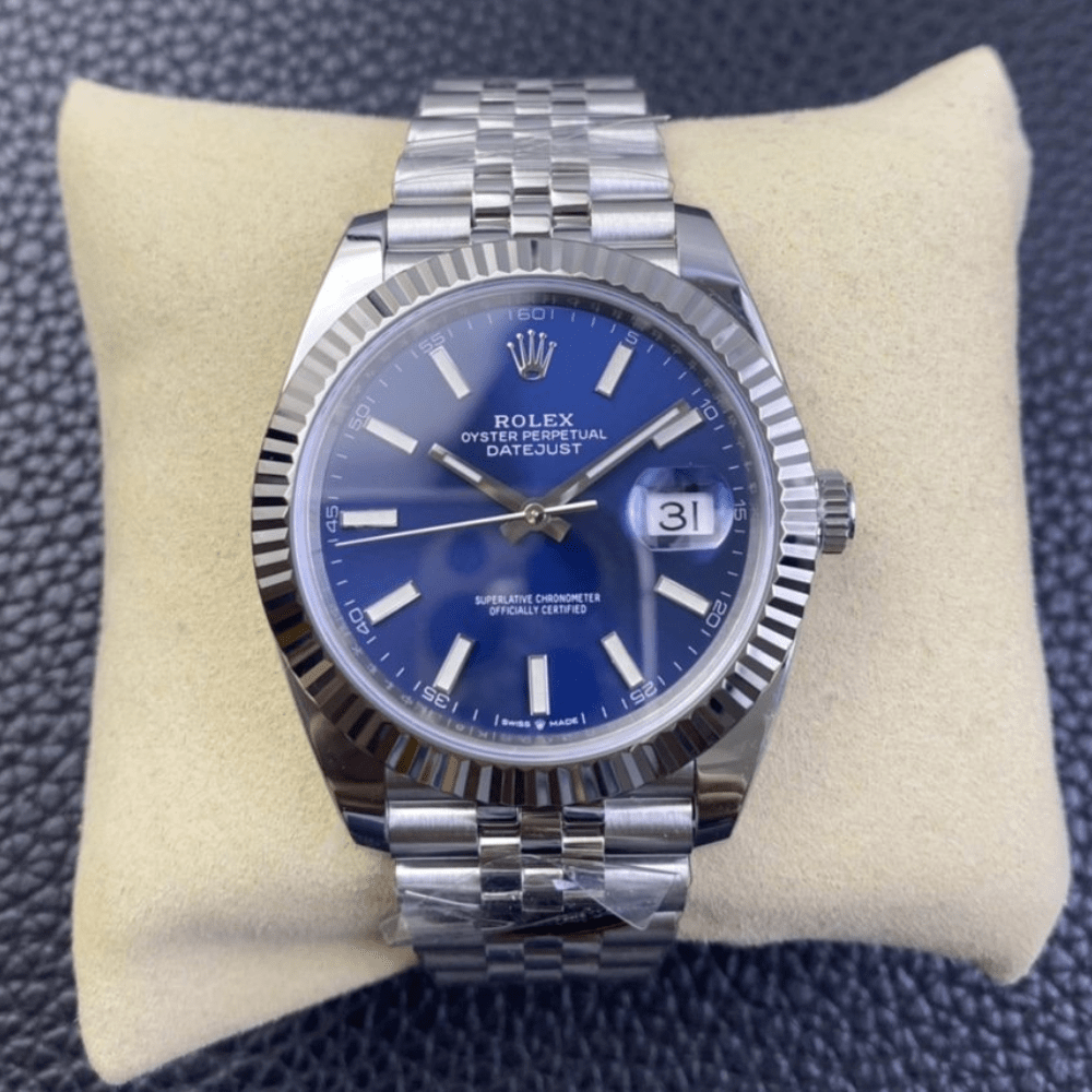 롤렉스 데이저스트 청판 다이얼 바인덱스 쥬빌레 41mm 126334