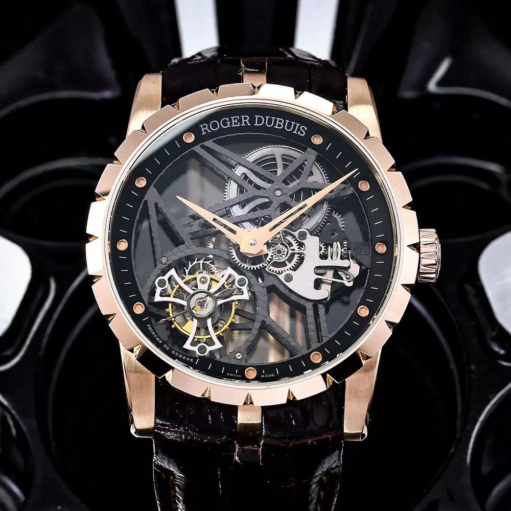 로저드뷔 엑스칼리버 스파이더 투르비옹 로즈골드 45mm V4버전 RDDBEX0392