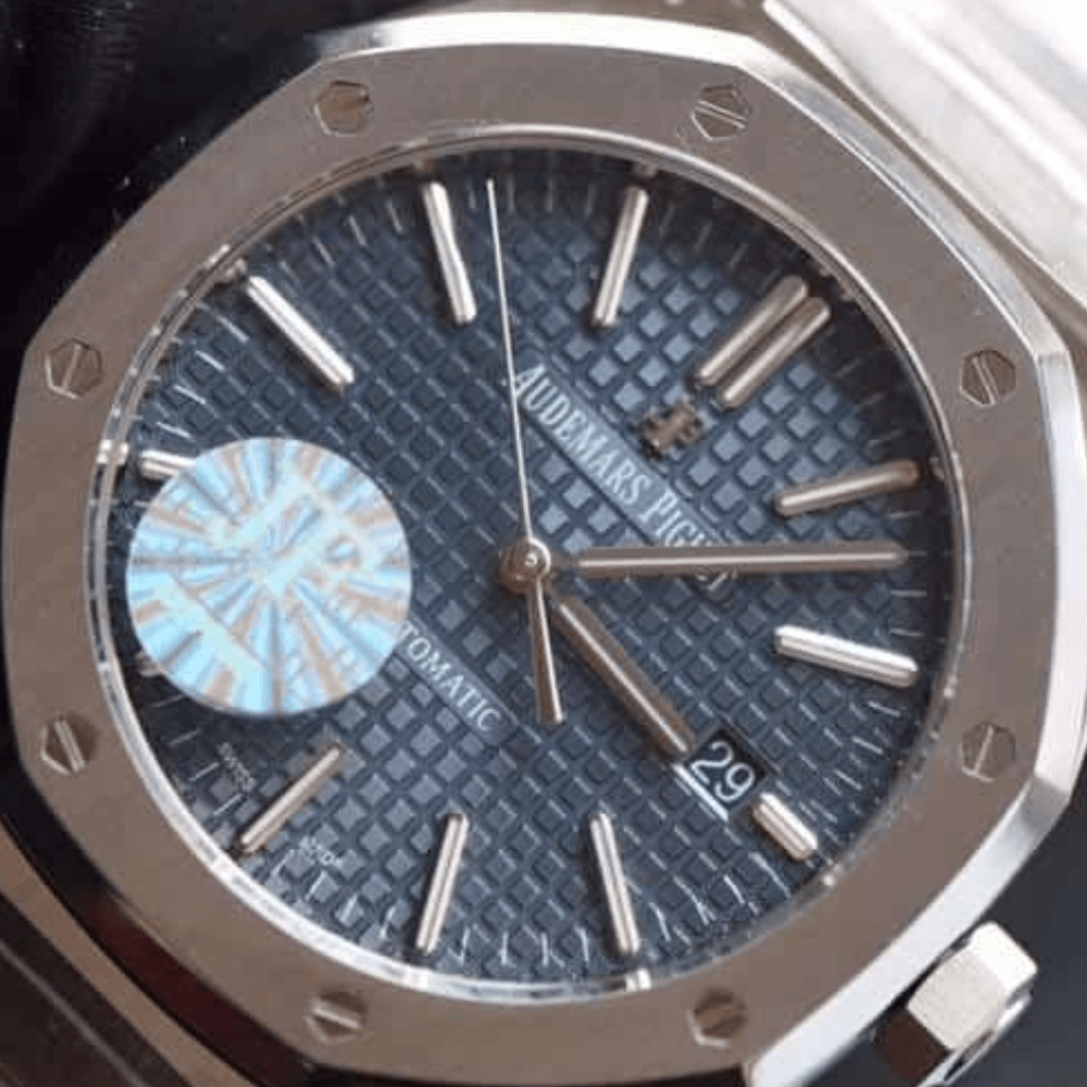 오데마피게 로얄오크 블루 다이얼 스틸 SS 브레이슬릿 V5 41mm 15400ST