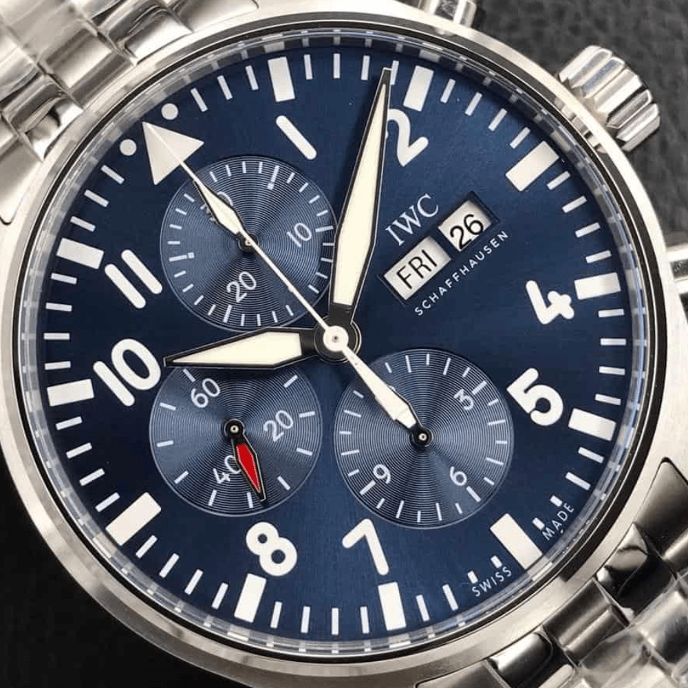 IWC 파일럿 크로노그래프 어린왕자 에디션 스틸 블루 다이얼 SS브레이슬릿 43mm IW377717