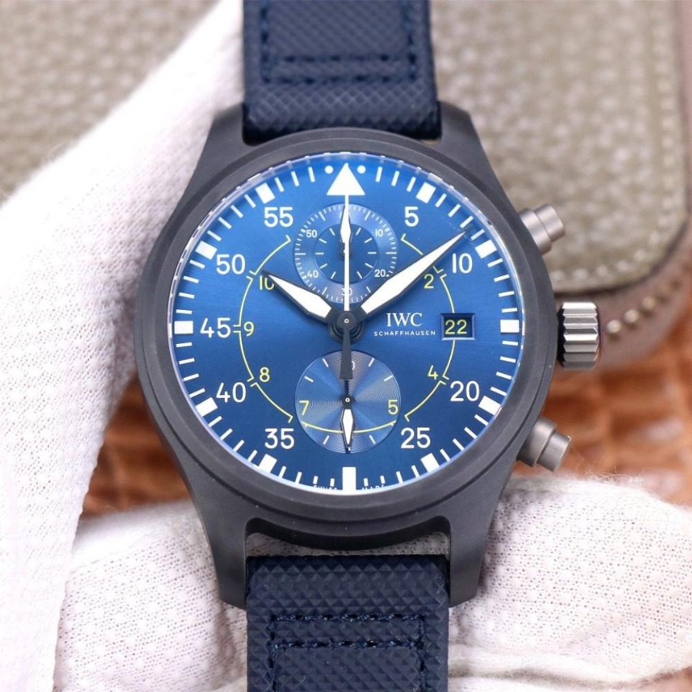 IWC 파일럿 크로노그래프 탑건 블루 엔젤 스페셜 에디션 44mm IW389008