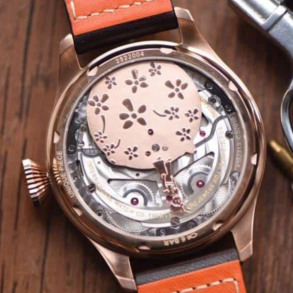 IWC 빅 파일럿 애뉴얼 캘린더 어린왕자 에디션 브라운 다이얼 레더 스트랩 46mm IW502706