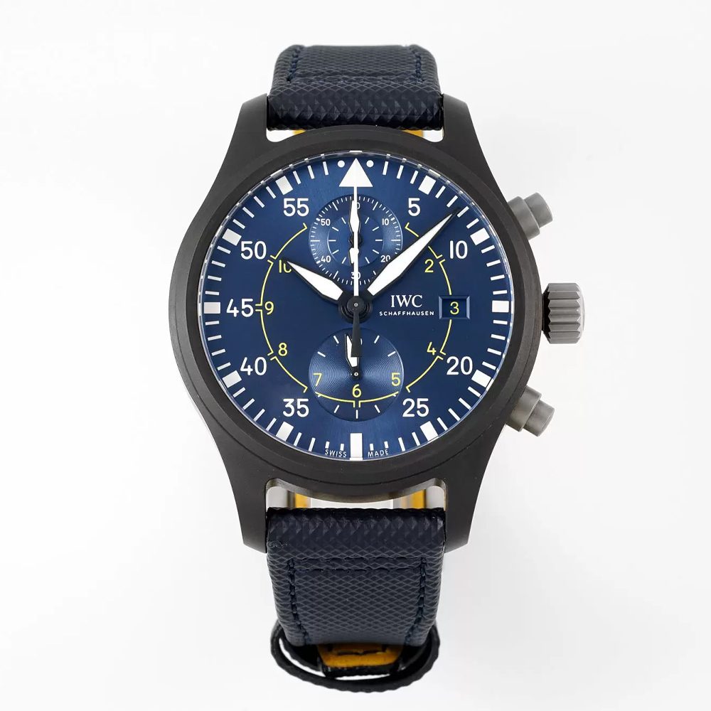 IWC 파일럿 플라이백 크로노그래프 블루 엔젤스 스페셜 에디션 나일론 스트랩 44mm IW389008