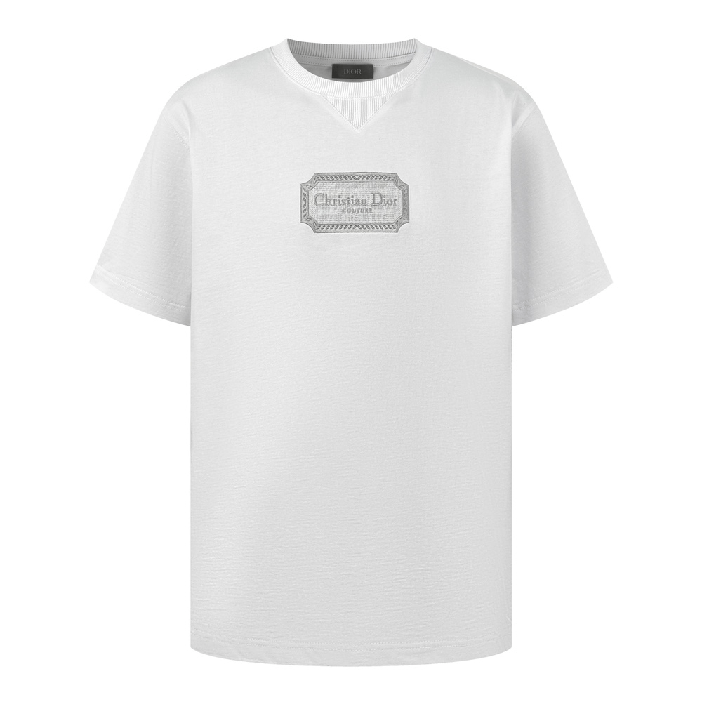 디올 24SS 자수로고 반팔 티셔츠 화이트