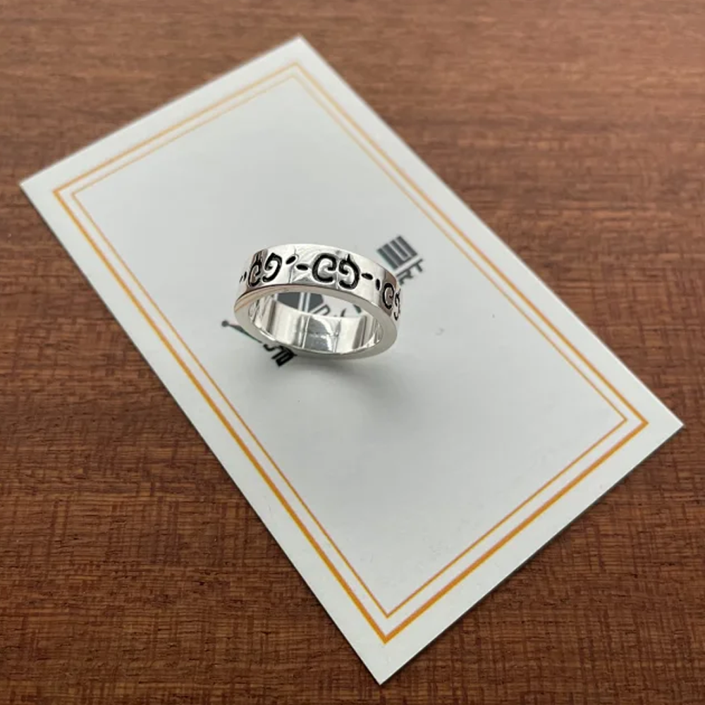 구찌 고스트링 실버 반지 YBC455318001