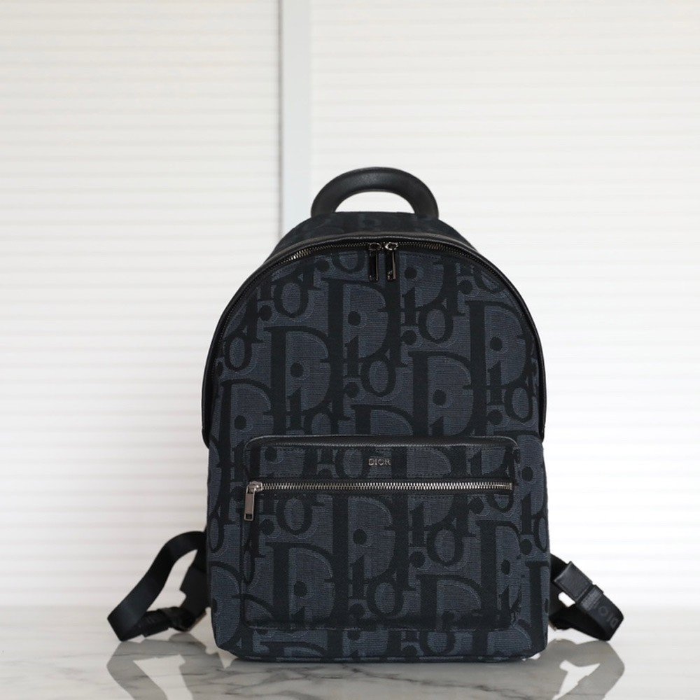 디올 오블리크 자카드 라이더 백팩