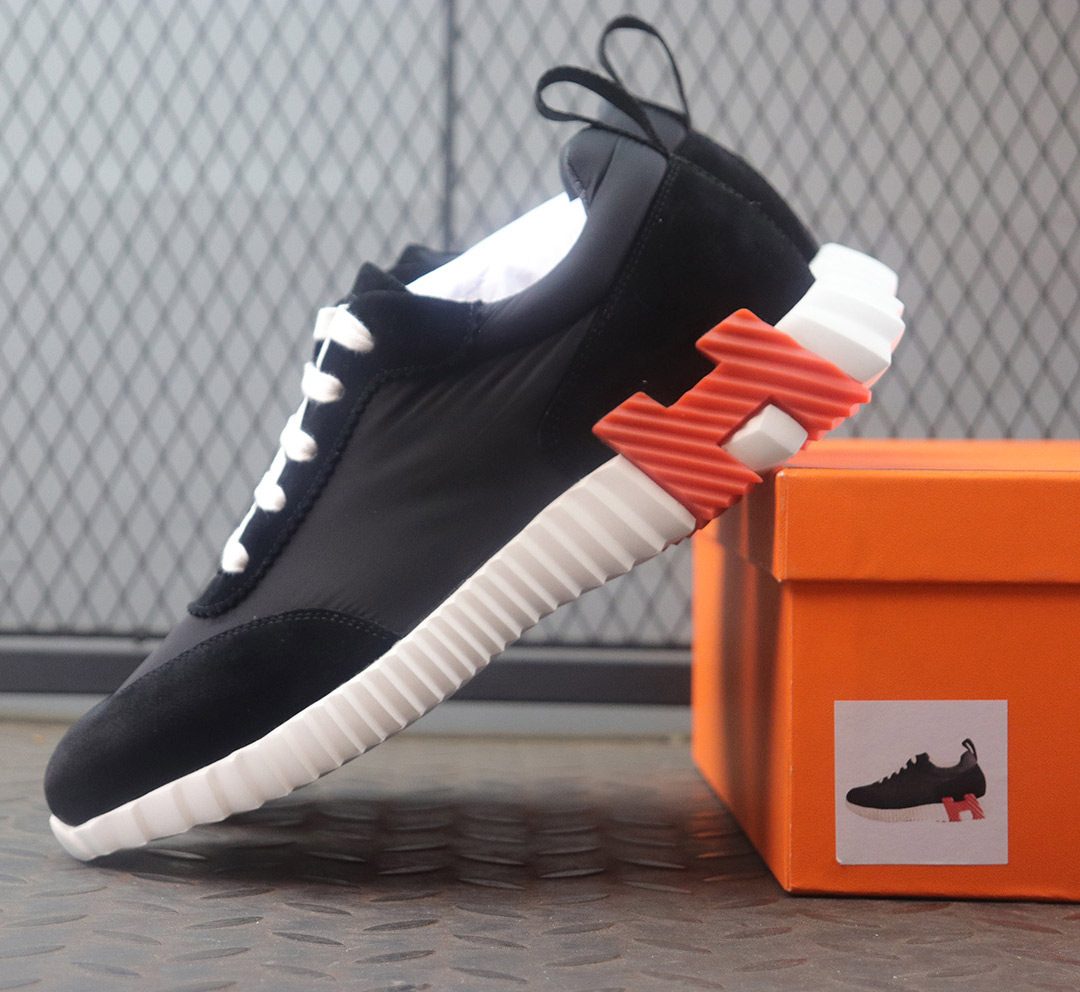 에르메스 바운싱 스니커즈 블랙 오렌지