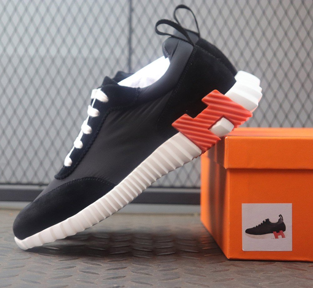 에르메스 바운싱 스니커즈 블랙 오렌지