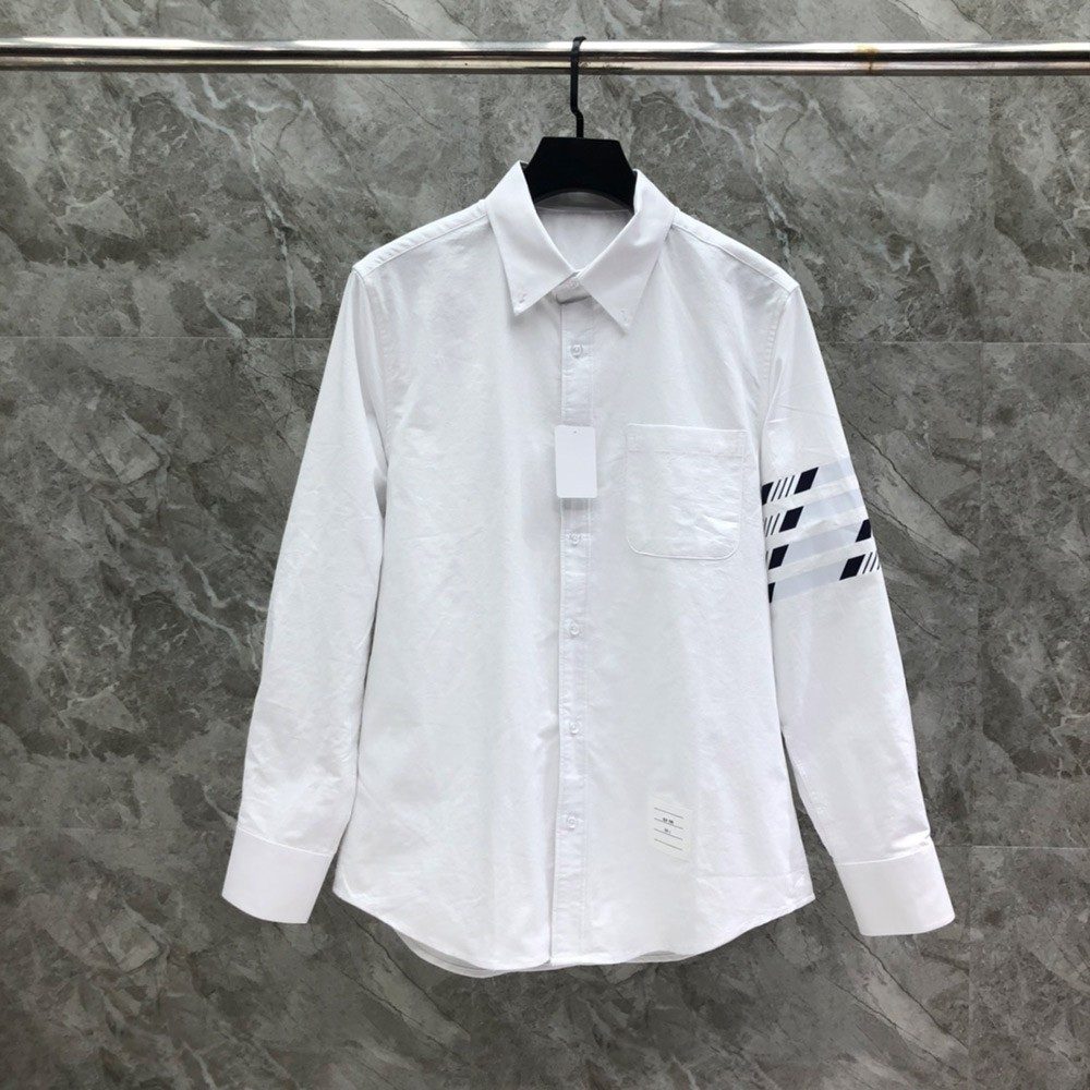 톰브라운 24SS 그레이 스트라이프 4바 셔츠