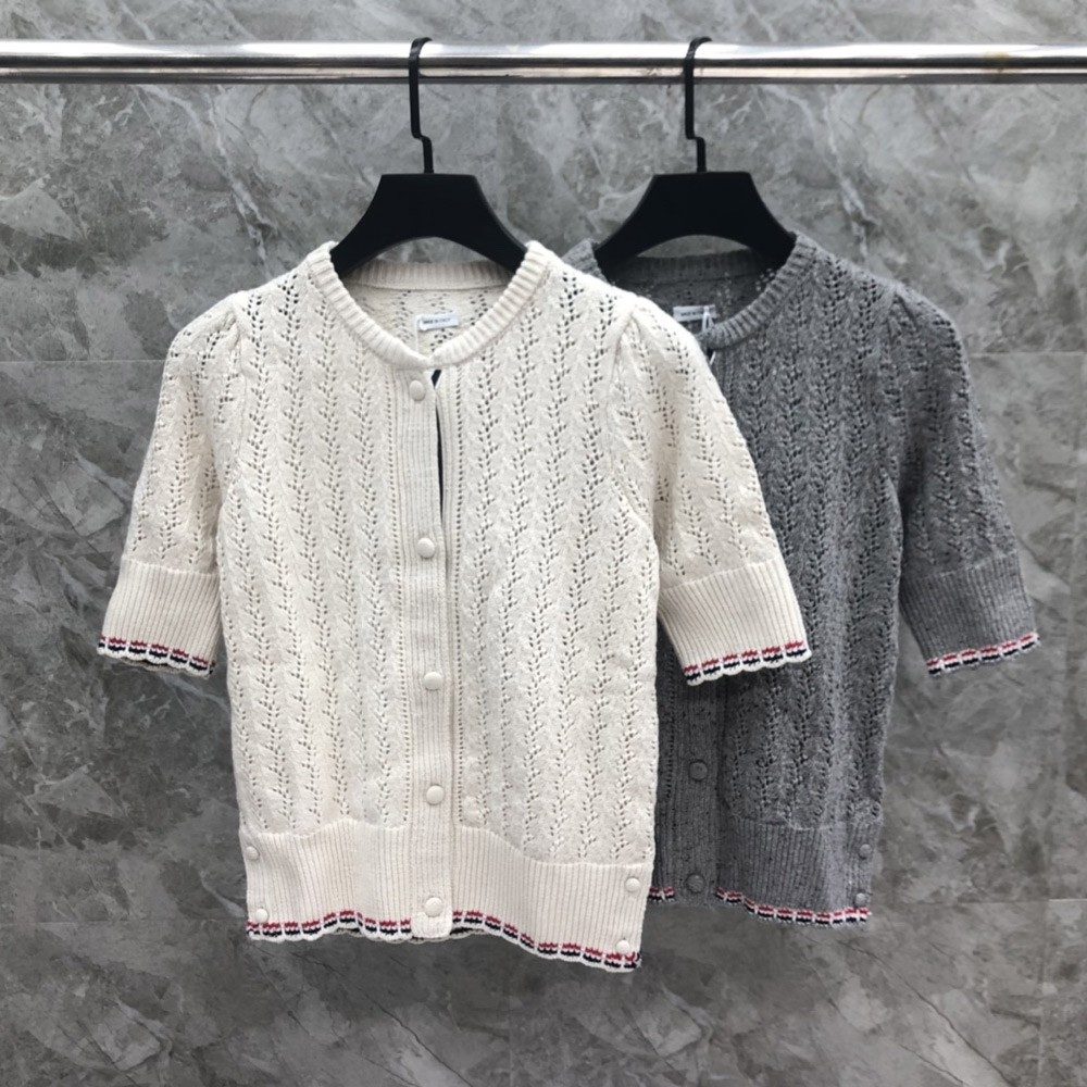 톰브라운 24SS 니트 반팔 가디건