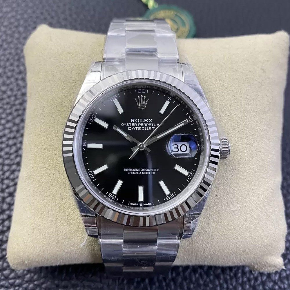 롤렉스 데이저스트 검판 다이얼 바인덱스 SS 오이스터 41mm 126334