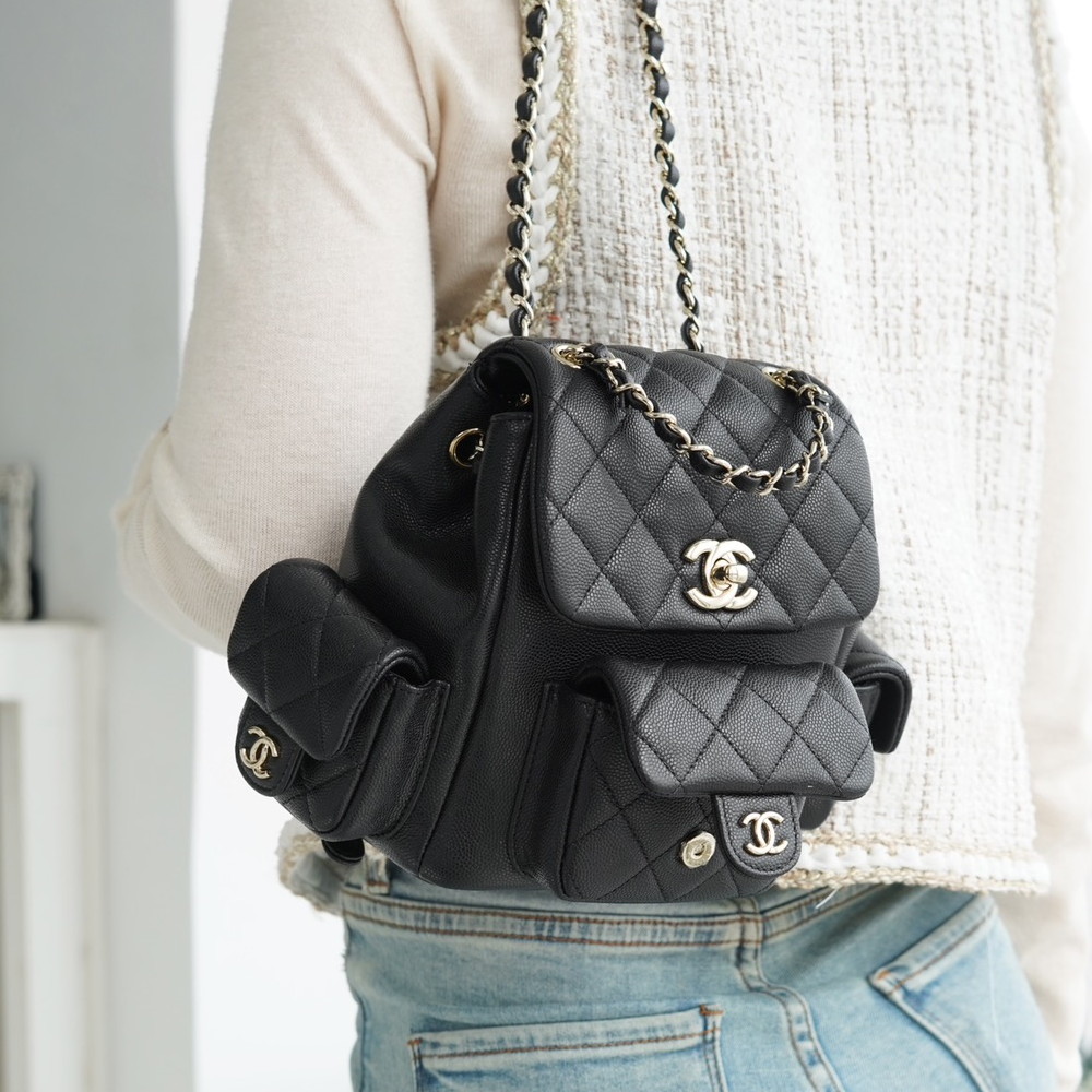 팬더샵 샤넬 23K 뉴 듀마백 스몰 블랙