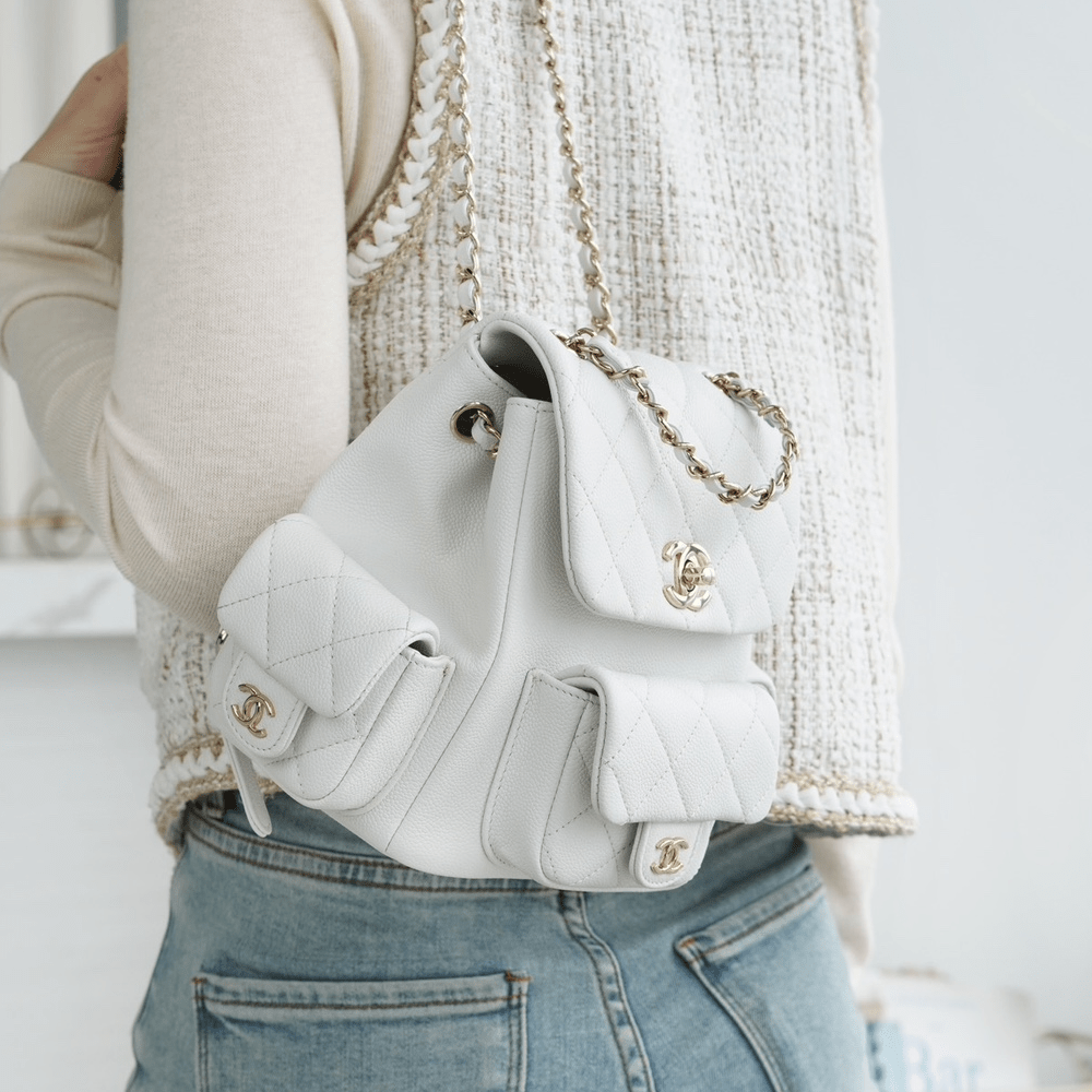 팬더샵 샤넬 23K 뉴 듀마백 스몰 화이트