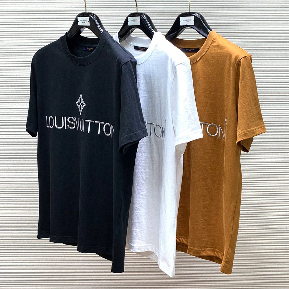 루이비통 24SS 자수로고 반팔 티셔츠