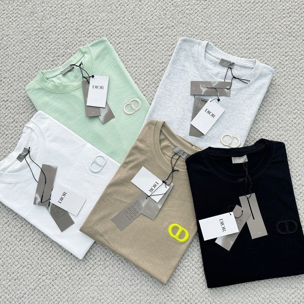 디올 24SS 자수로고 반팔 티셔츠