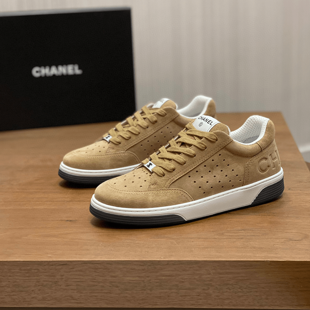 샤넬 테니스 스니커즈 브라운