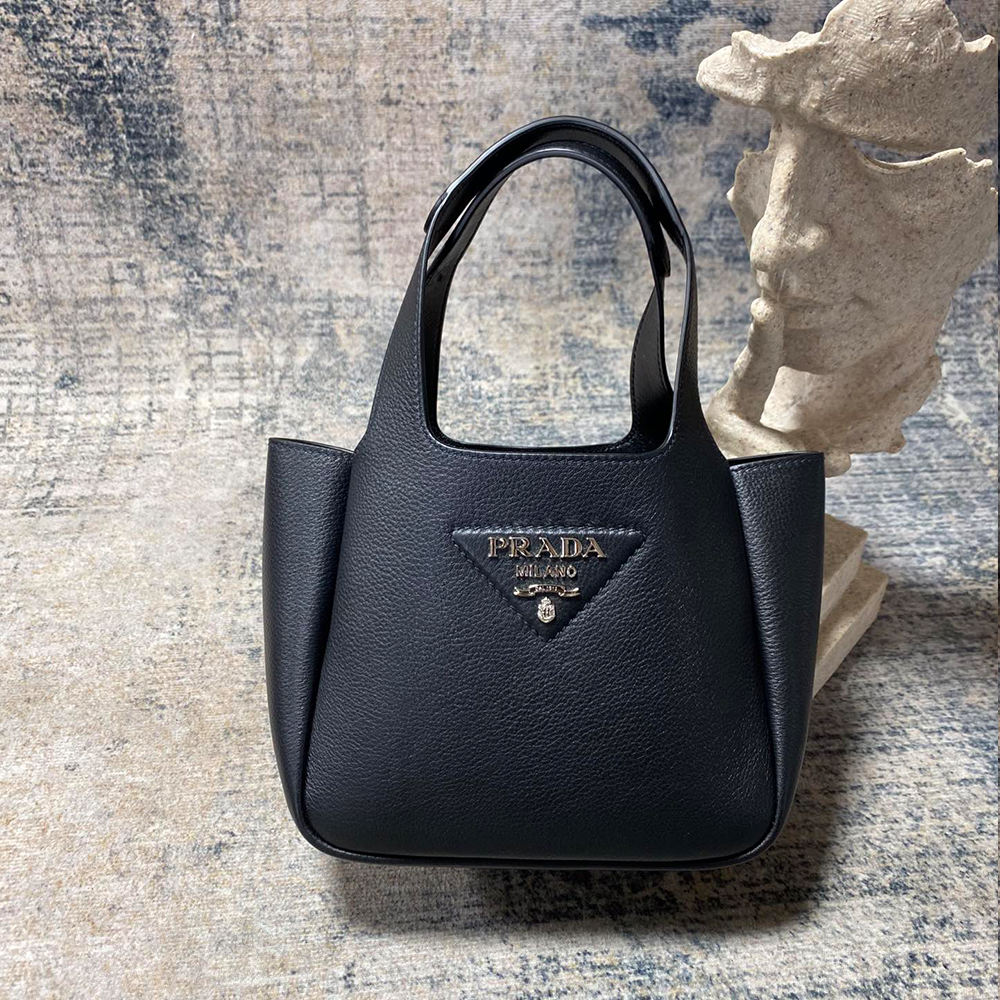 프라다 토트백 가죽 미니백 블랙 1BA349