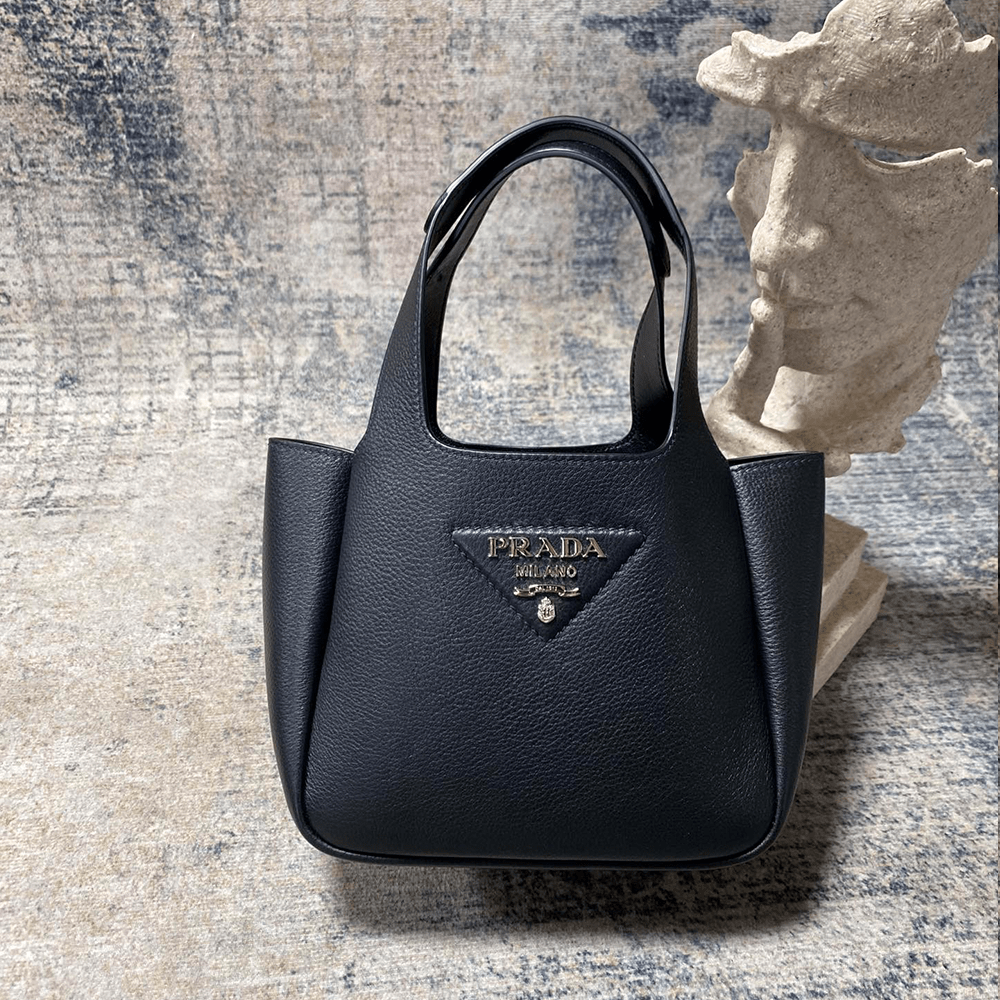 프라다 토트백 가죽 미니백 블랙 1BA349