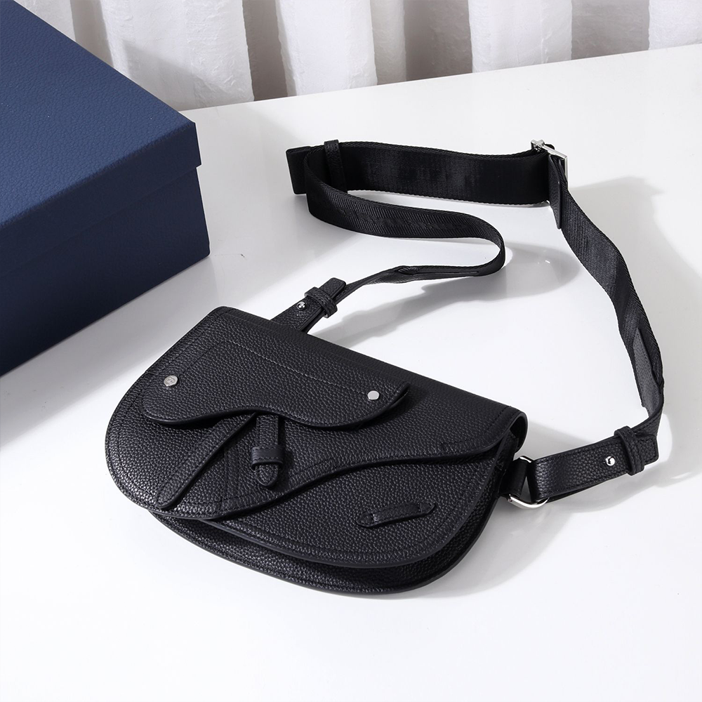 디올 새들 트윈 백 블랙