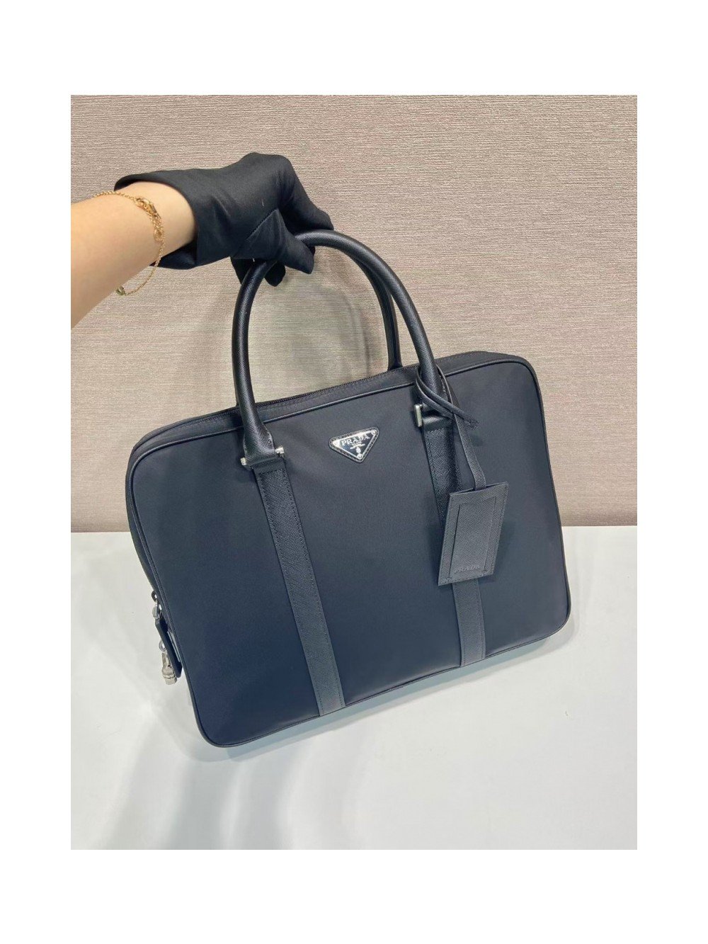 프라다 나일론 브리프케이스 숄더백 서류가방