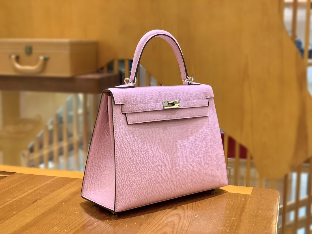올수공 에르메스 켈리 25 엡송 멜로 핑크 실버 버클