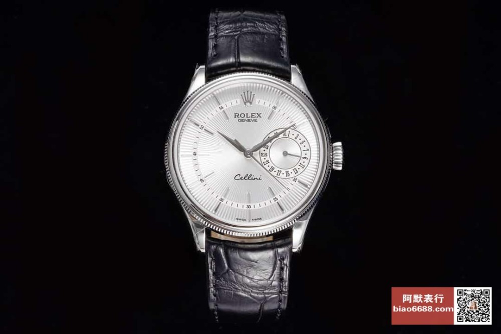 롤렉스 셀리니 시리즈 캘린더 화이트골드 실버 다이얼 39mm m50519-0006