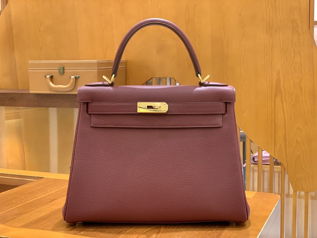 올수공 에르메스 켈리 28 토고 석류 레드 골드 버클