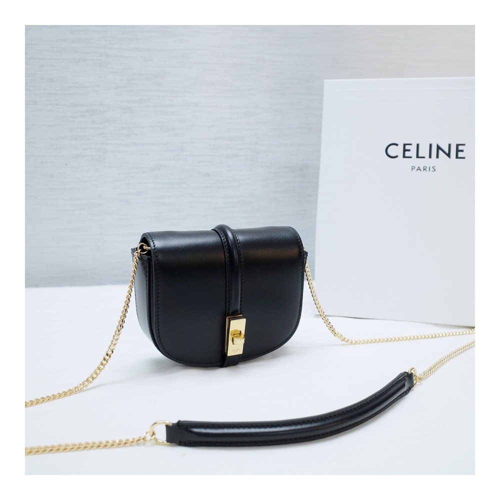 셀린느 체인백 스몰월렛 체인 샤이니 블랙 크로스백 10G453