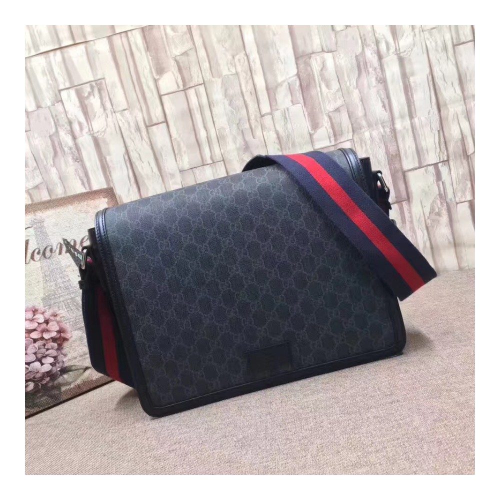 구찌 GG 슈프림 메신저 크로스백 474138