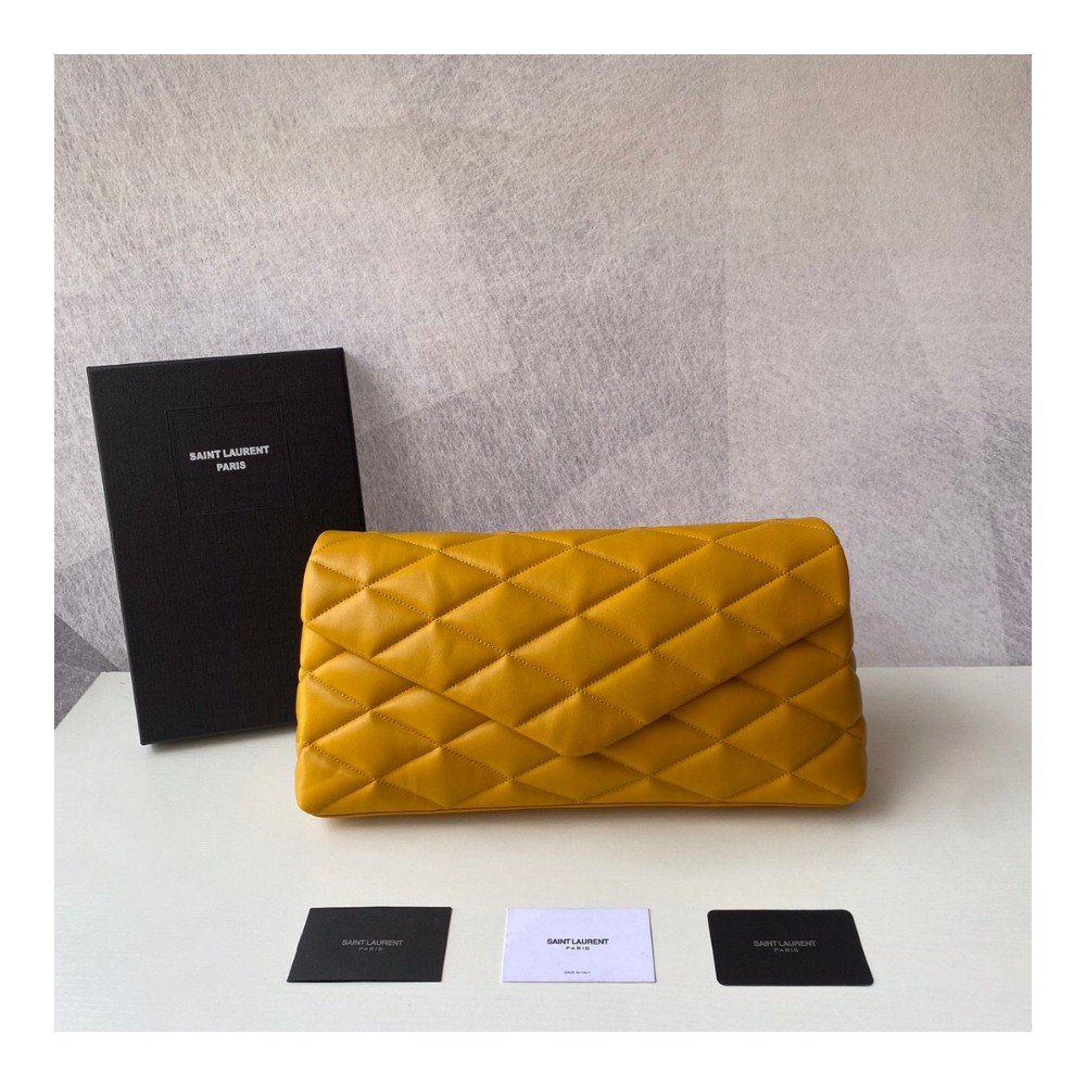 생로랑 여성 클러치 미니백 블랙 옐로우