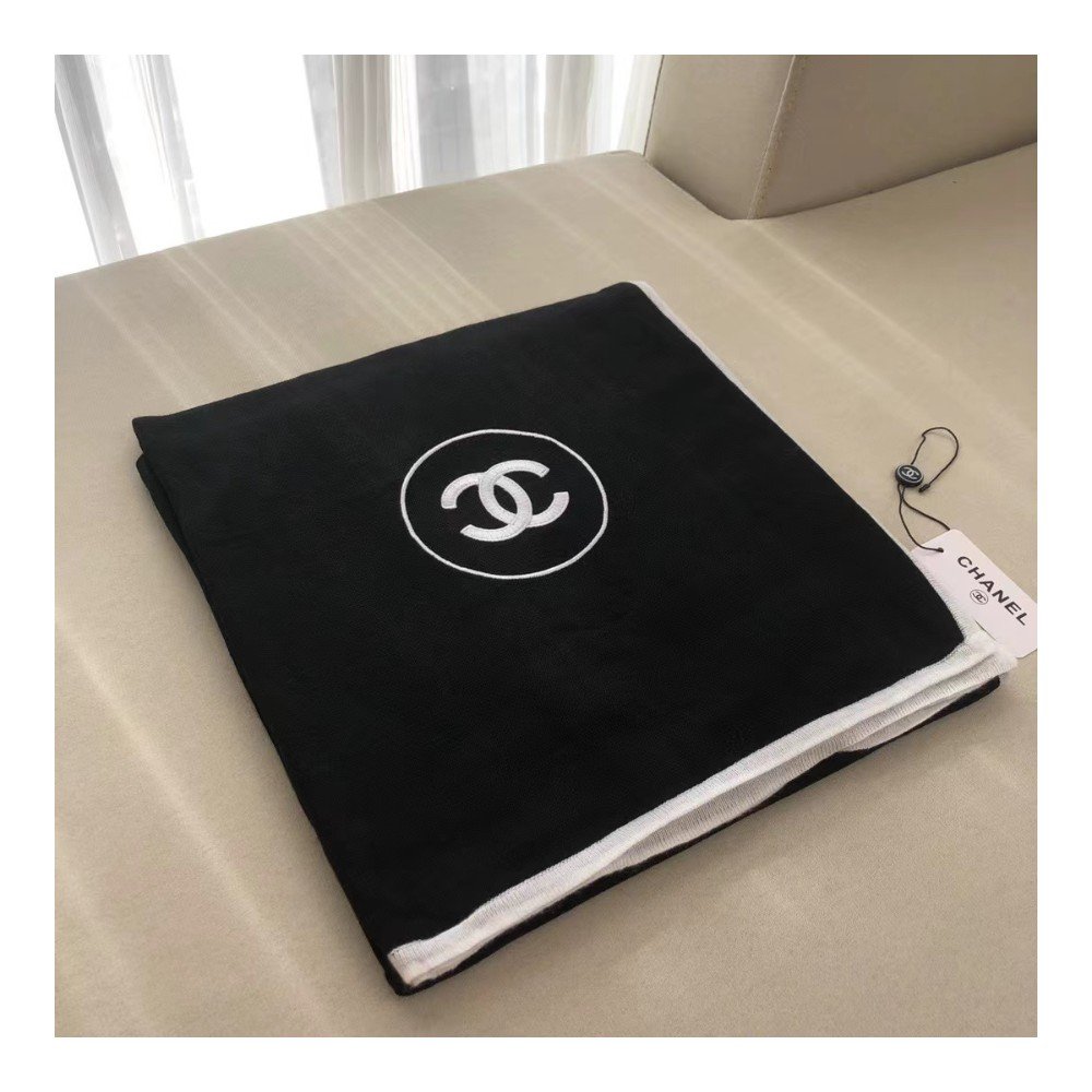 샤넬 CC로고 스톨 캐시미어 실크 머플러 A52032