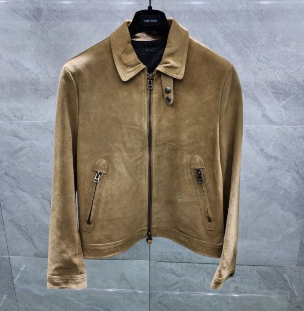 톰포드 스웨이드 트러커자켓