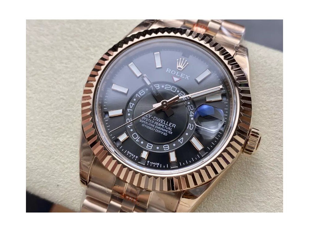 롤렉스 스카이드웰러 그레이 다이얼 로즈골드 금통 쥬빌레 42mm 336935