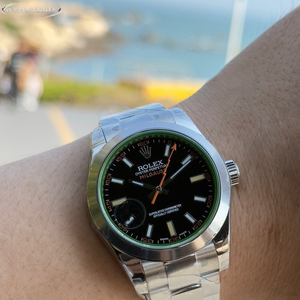 롤렉스 밀가우스 검판 다이얼 SS 브레이슬릿 40mm 116400