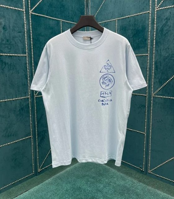 디올 AND HYLTON NEL 티셔츠 블루