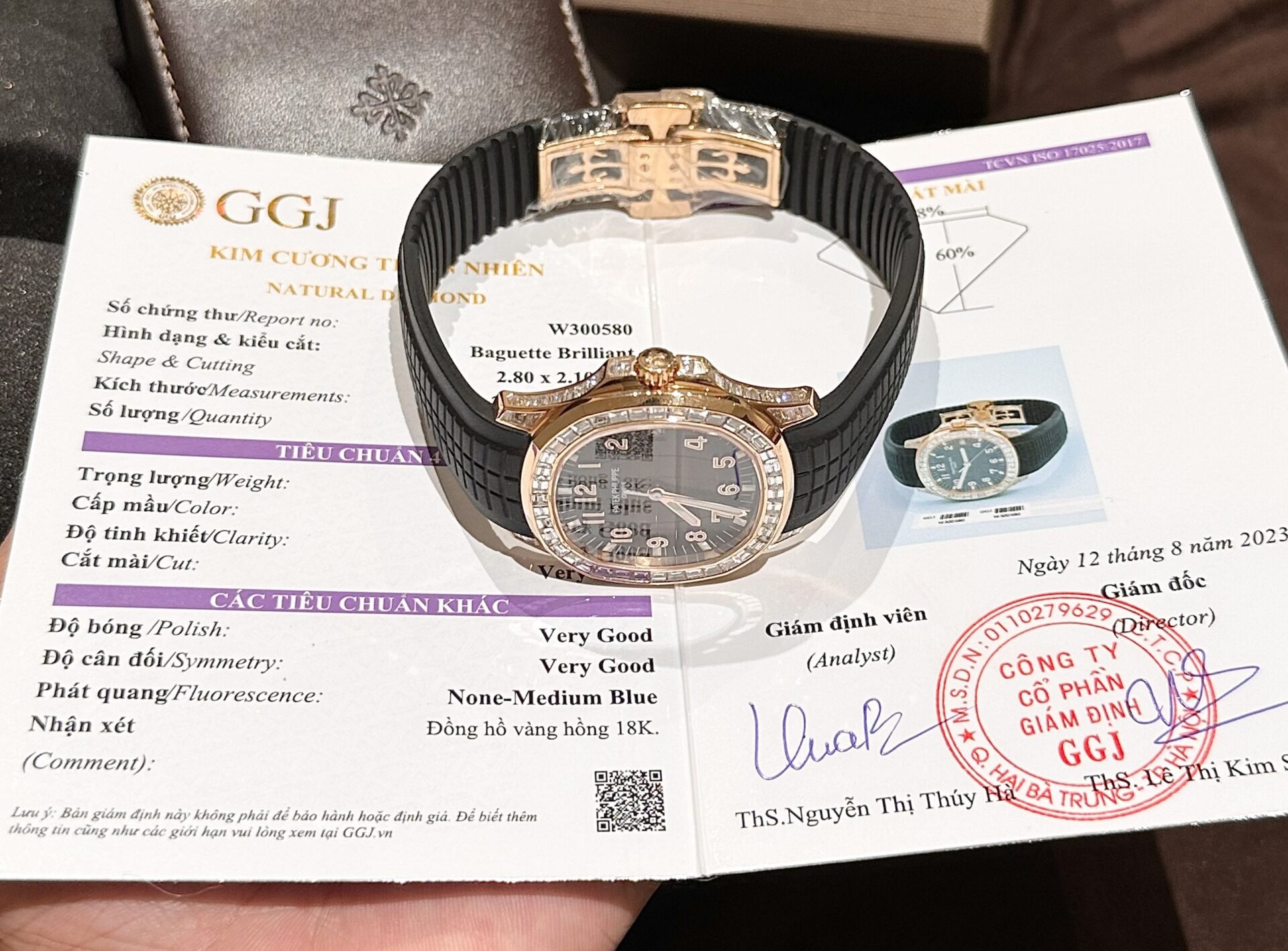 CNC 파텍필립 아쿠아넛 브라운 다이얼 18K 로즈골드 금통