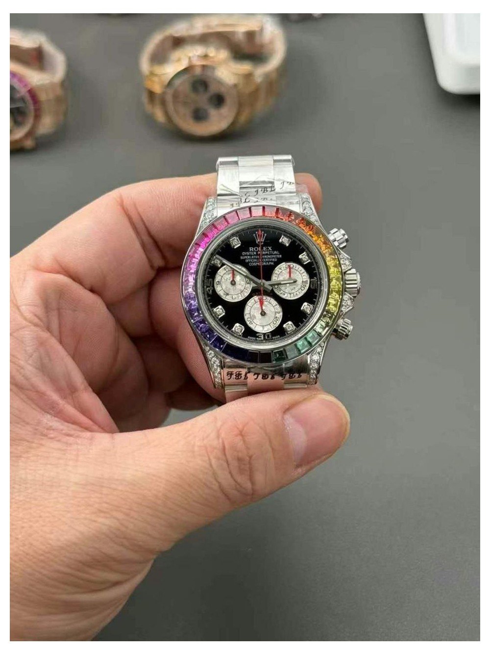 EVO 텅스텐 롤렉스 데이토나 화이트골드 커스텀 제작